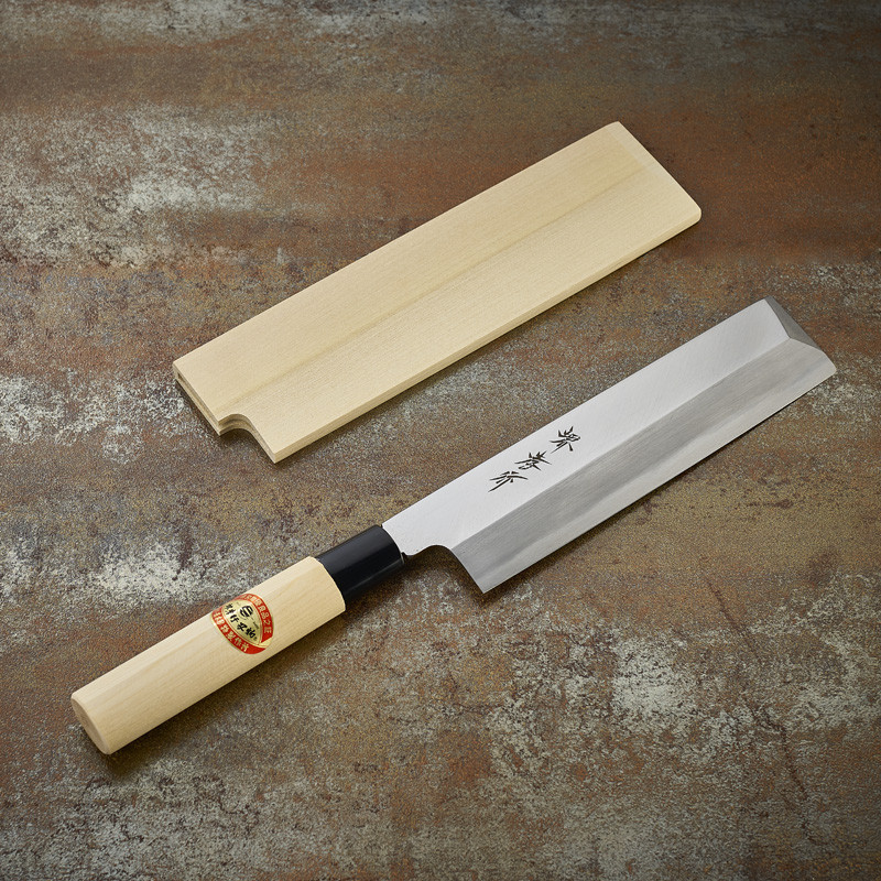 Couteau à légumes Usuba lame fine 195 mm - droitier - Couteaux Usub