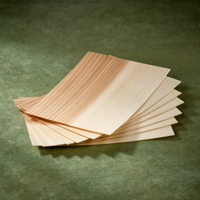 Plaquettes de bois de cèdre Sugi Ita pour cuisson - Paniers et plaq