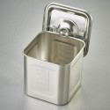 Square kitchen pot and lid