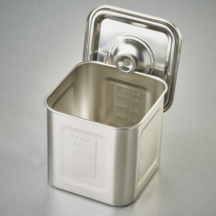 Square kitchen pot and lid Dishies - nettings - gastro containers