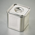 Square kitchen pot and lid