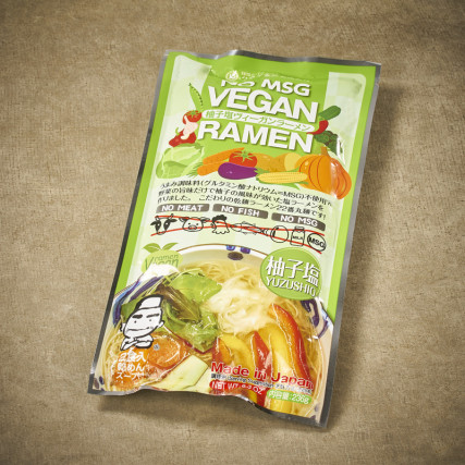 Vegan ramen and yuzu broth Noodles
