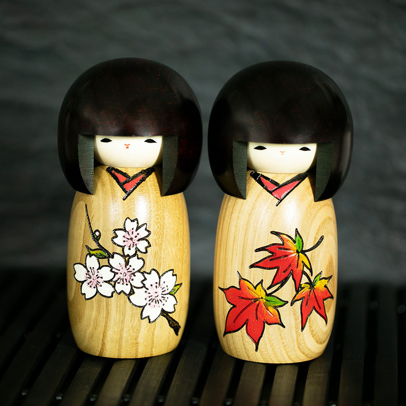 Japanese kokeshi dolls on sale