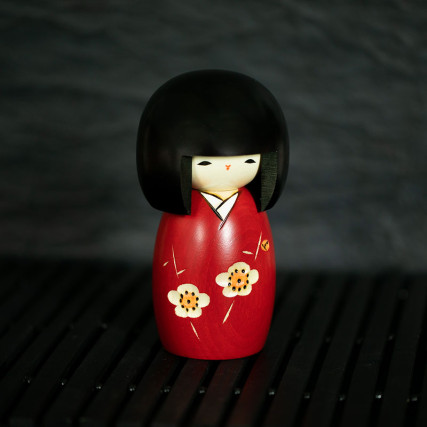 Poupée Kokeshi floraison Poupée Kokeshi