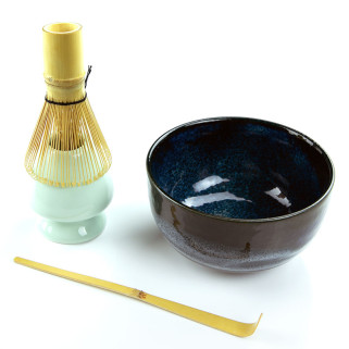 Japanese tea sets matcha mixer bowl with bamboo matcha mixer