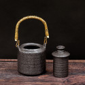 Sake heating pot with Ibushi handle