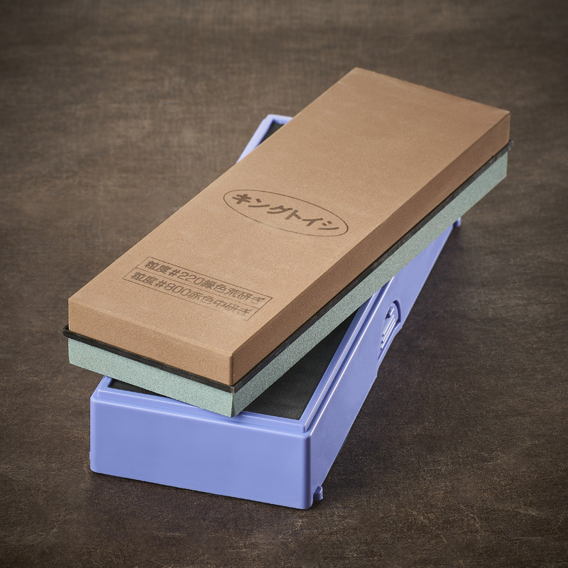 Water sharpening double sided sharpening stone, for first sharpenin