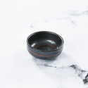 Black matte dish for tsukemono or mise en bouche