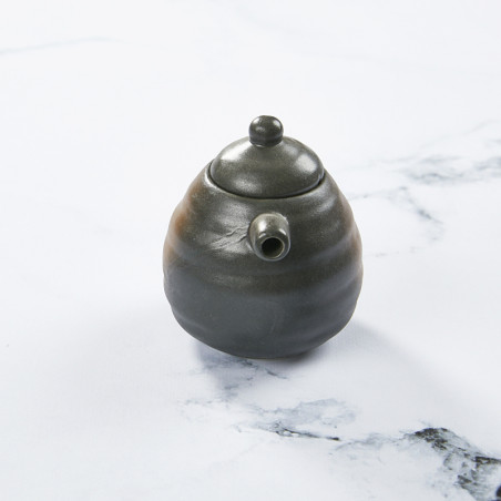 Soy sauce serving bottle  design Black Bizen