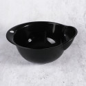 Black rinsing bowl for rice