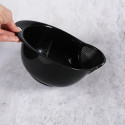 Black rinsing bowl for rice