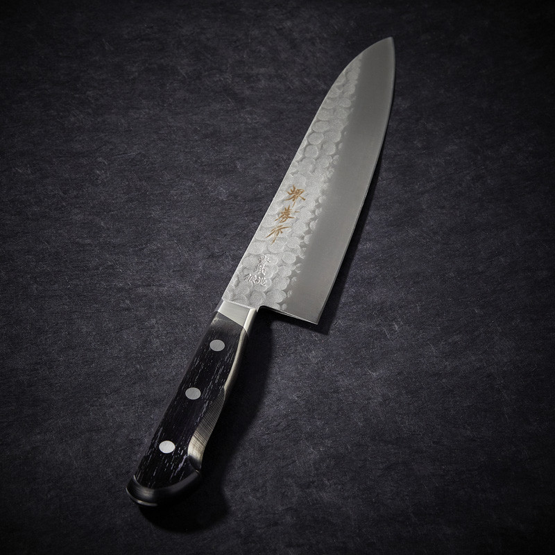 Cuchillo chef con hoja martillada de 200 mm