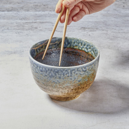 Soba or Udon bowl, traditional river design