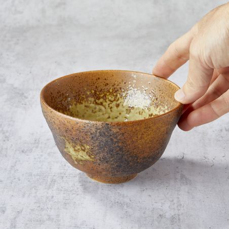 Domburi bowl, Nanban ink design