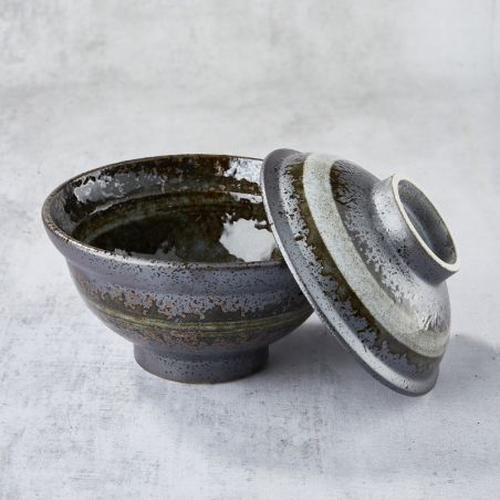 Donburi bowl (unagi, katsu-don), vortex design