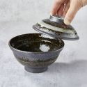 Donburi bowl (unagi, katsu-don), vortex design