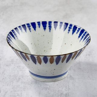 Tazón de porcelana Minoyaki para rāmen, diseño FUCHITOKUSA