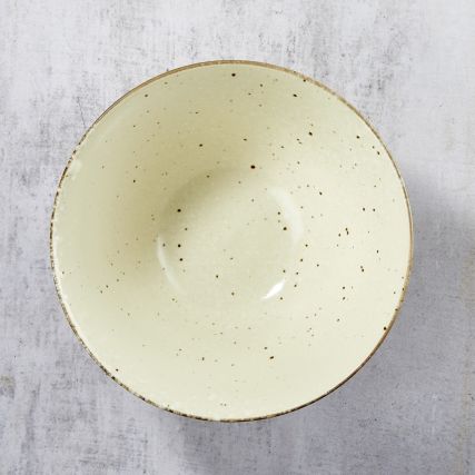 Minoyaki porcelain rāmen bowl, SHIROKESYOU pattern