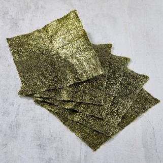 Plain roasted nori seaweed from Saga, Fukuoka and Kumamoto (Ariake Sea) 