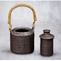 Sake heating pot with Ibushi handle