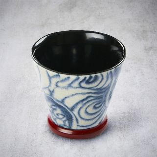 Rare handmade sake glass, for cold or hot sake