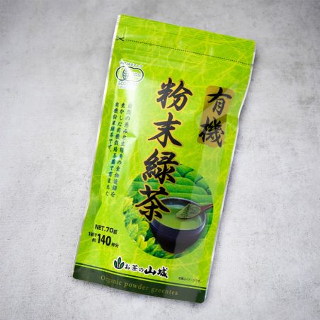 Powdered organic green tea*