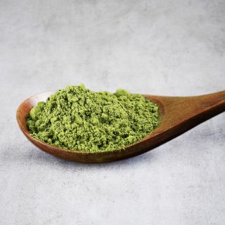 Powdered organic green tea