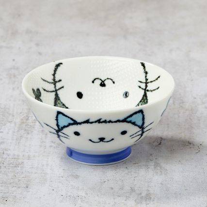 Animal design rice bowls