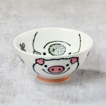 Animal design rice bowls