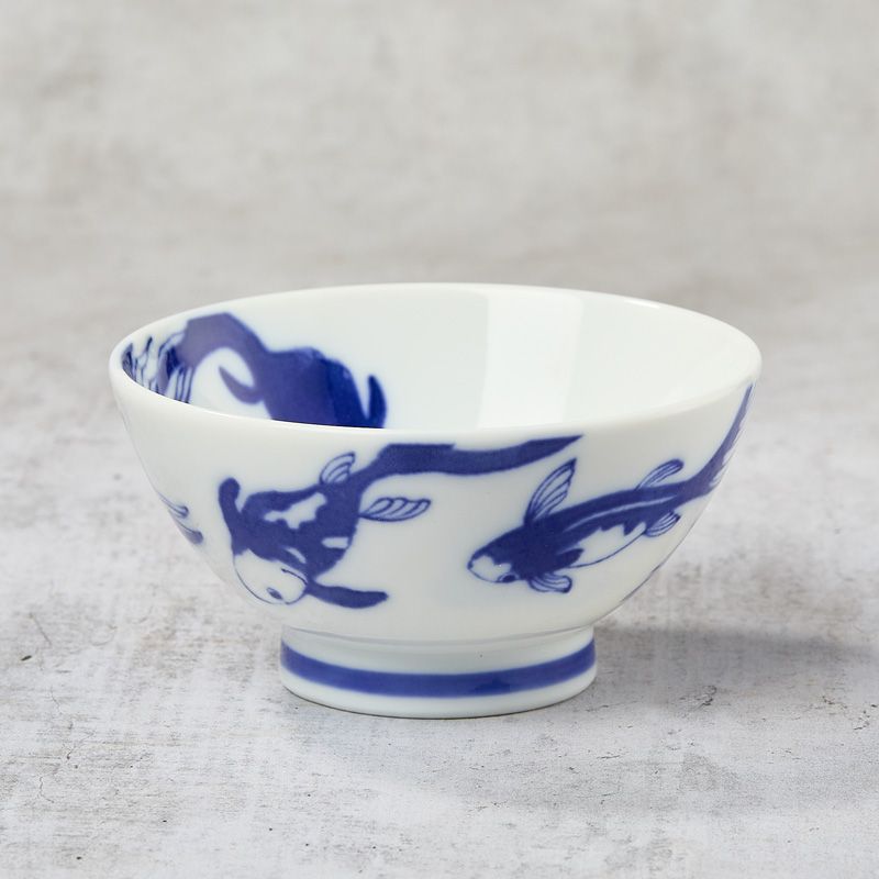 Cat nap and Fish designs rice bowls