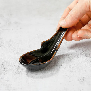 Spoon for ramen or udon broths - porcelaine "renge"