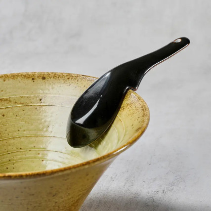 Spoon for ramen or udon broths - porcelaine "renge"