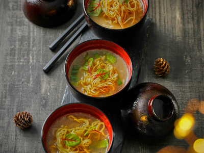 Recette soupe miso ramen croustillantes apéritives